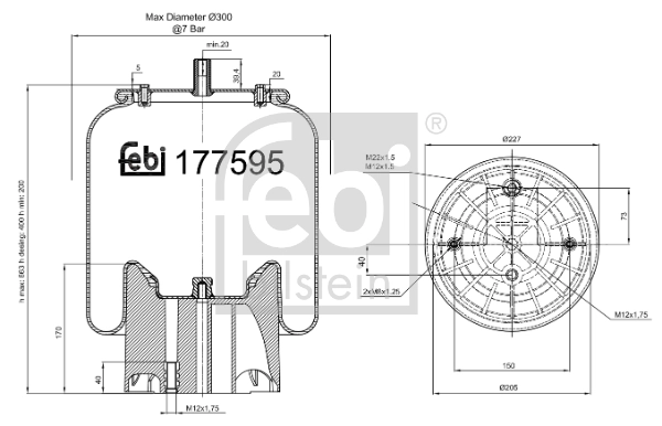 Bellow, air suspension